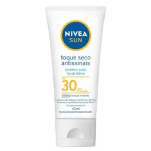 protetor solar facial toque seco nivea sun antissinais fps30 1 